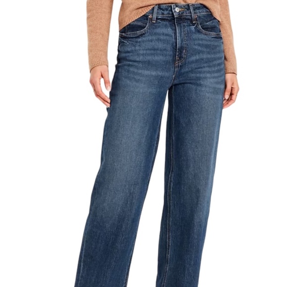 Old Navy Extra High-Waisted Wide-Leg Jeans NWT - Picture 1 of 8